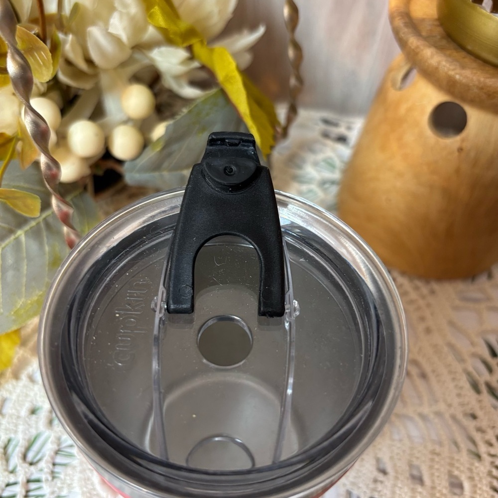 Cupkin Coral Tumbler with Stainless Steel Rim - Picture 4 of 5